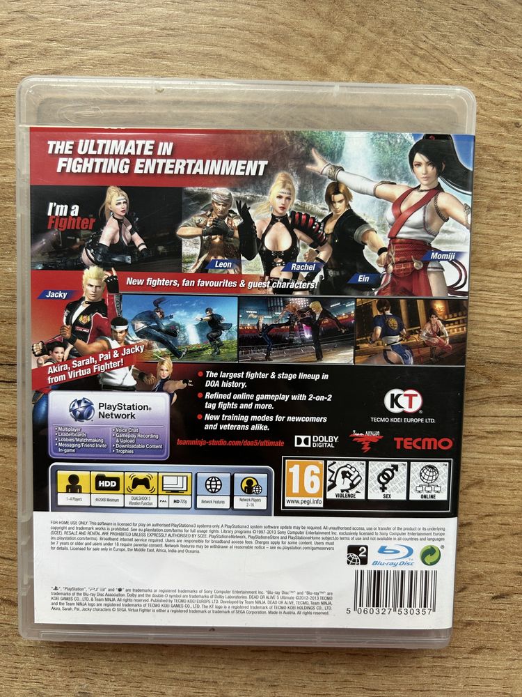 Dead or Alive 5 ultimate na ps3
