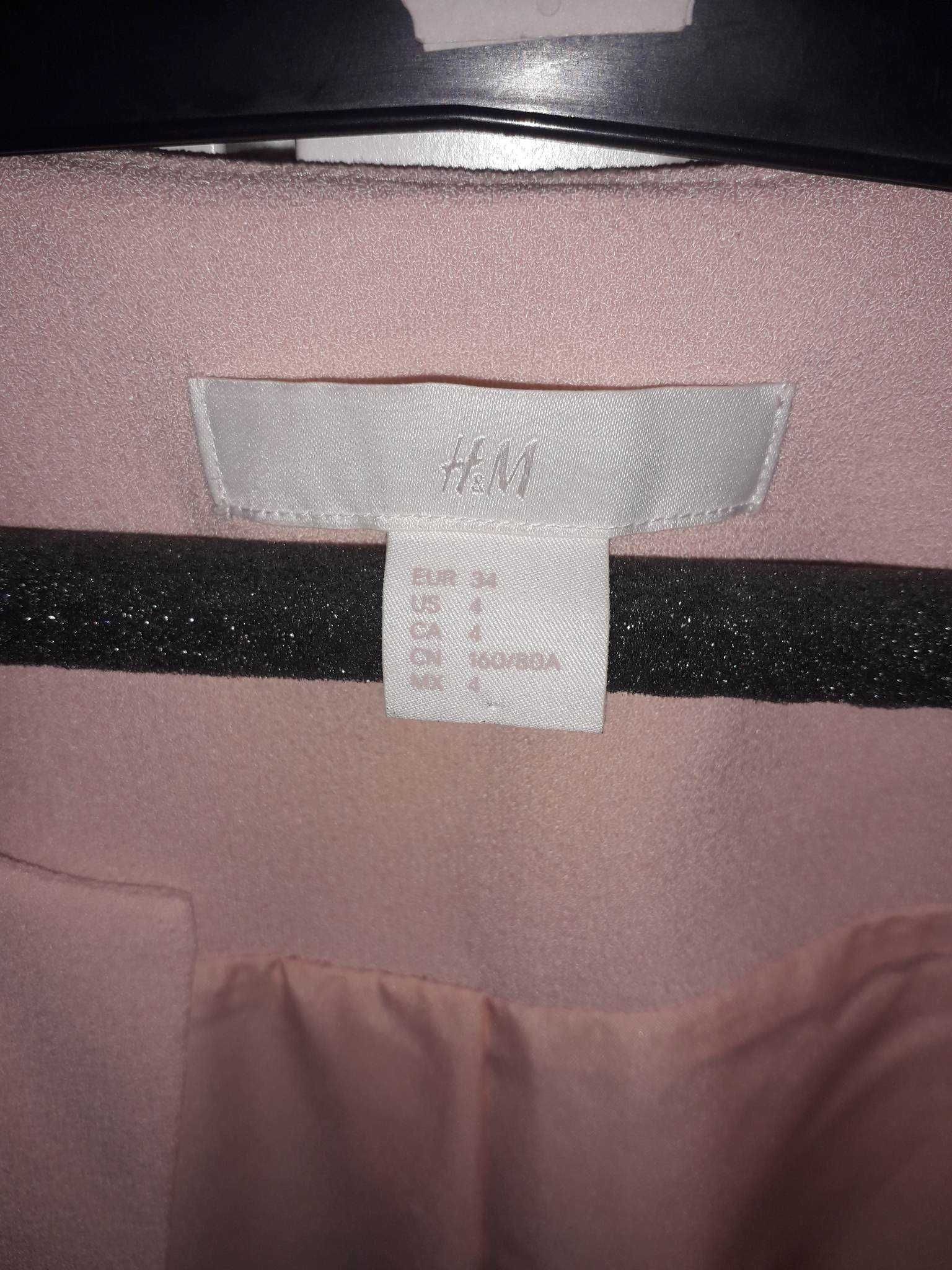 Długi płaszcz/żakiet niezapinany H&M. Rozmiar 34/XS