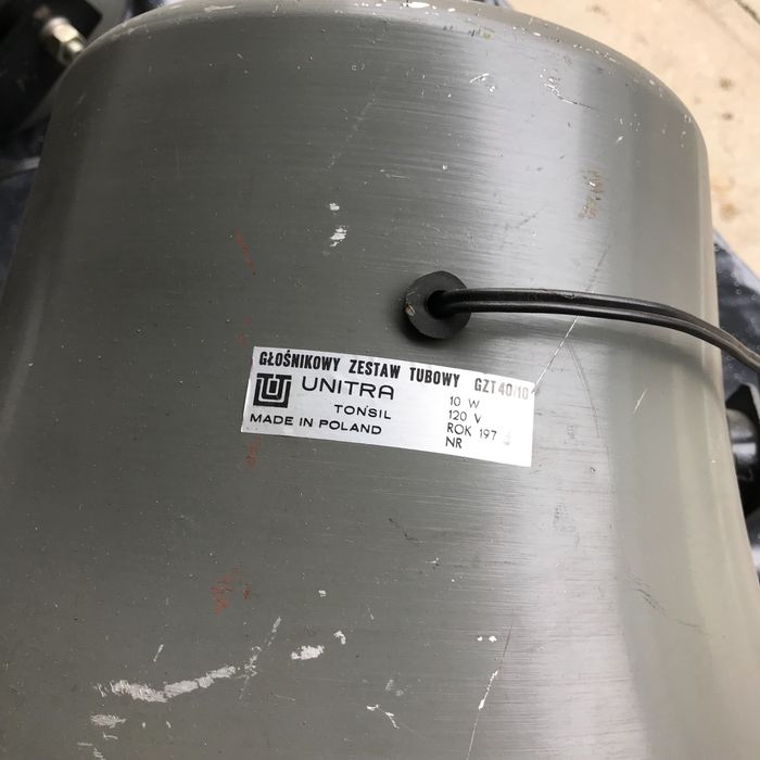 Unitra/Tonsil głośnik tubowy GZT 40/10 PRL megafon lata 70