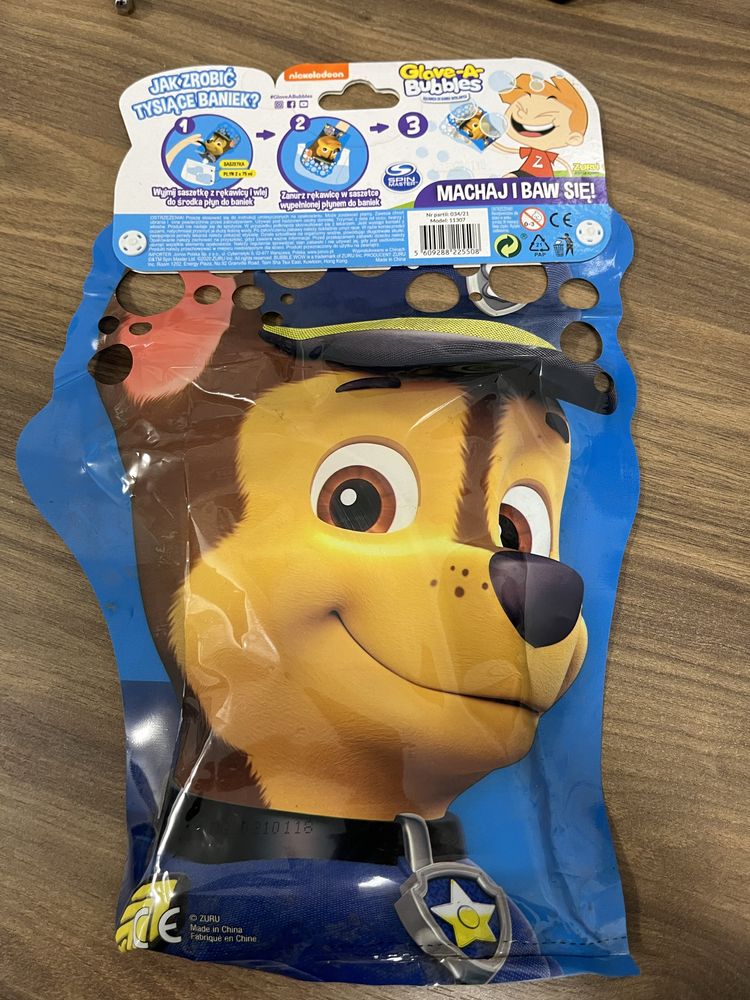 Bańki rękawica bańkowa Glove-a-bubbles Paw Patrol Psi Patrol Chase