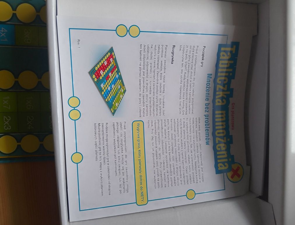 Tabliczka mnożenia gra planszowa Jawa
