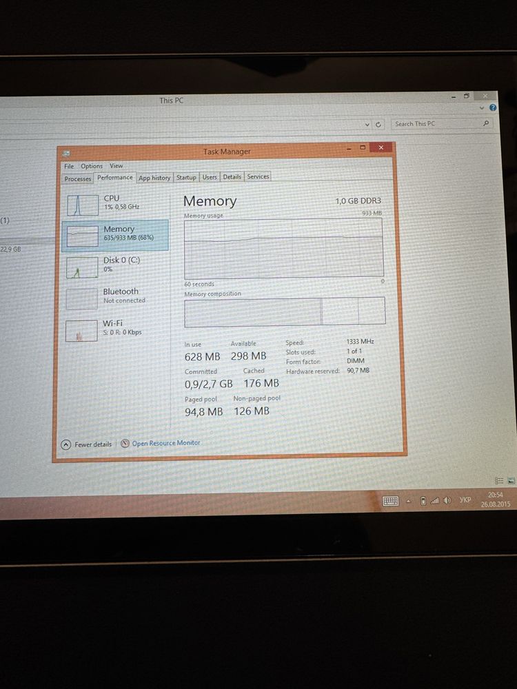 Продаю Windows 8 планшет Dell Venue 8 Pro 1/32 Intel Z3735