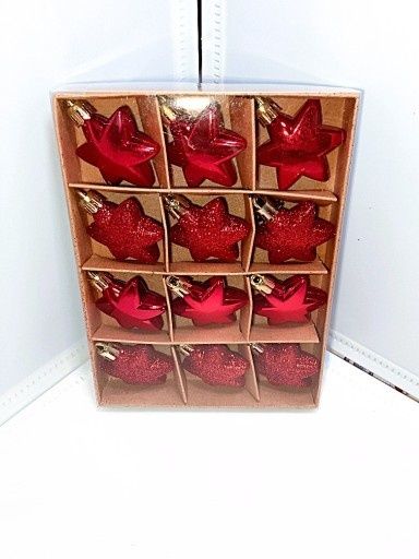 Gwiazdki 4,5 cm ozdoba świąteczna