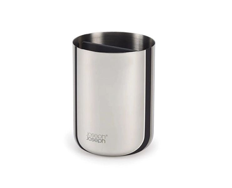 Organizer na szczoteczki EasyStore Luxe stalowy / Joseph Joseph
