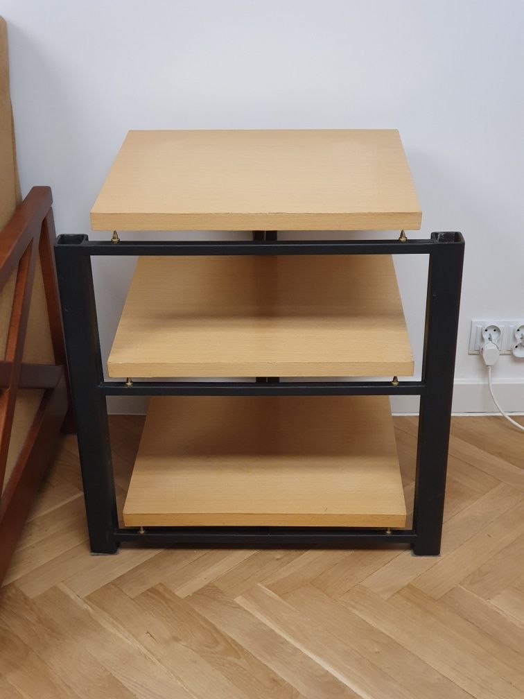 Stolik audio Hi end wys 69.5 x 67 x 50cm 3 półki 53x45cm szafka rtv