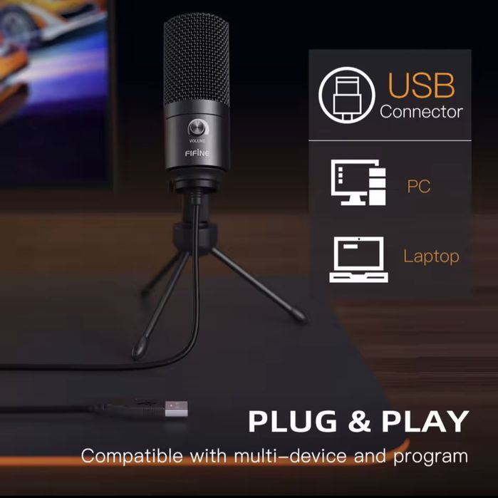Профессиональный микрофон FIFINE K669B.