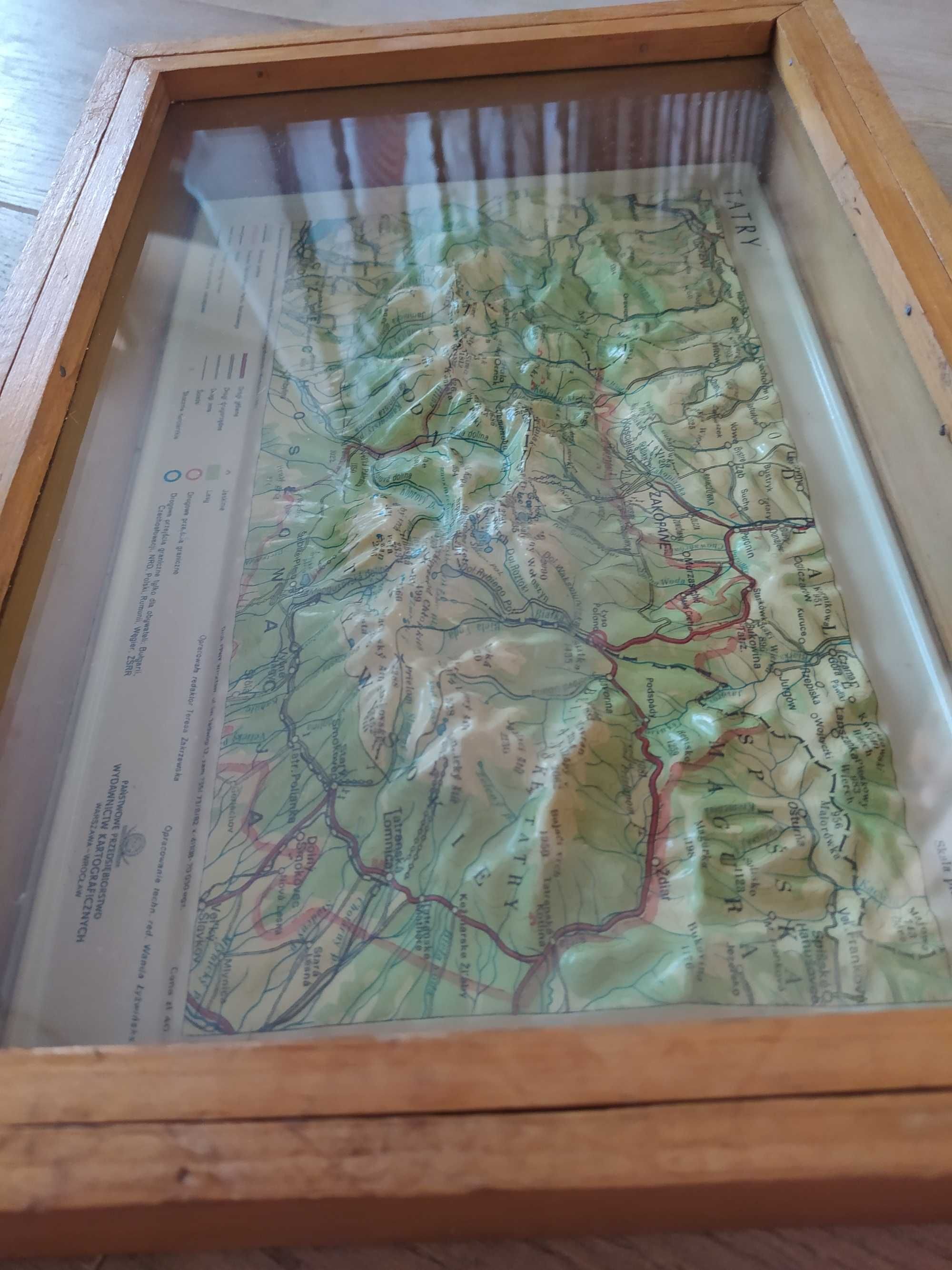Tatry Mapa Plastyczna 3d