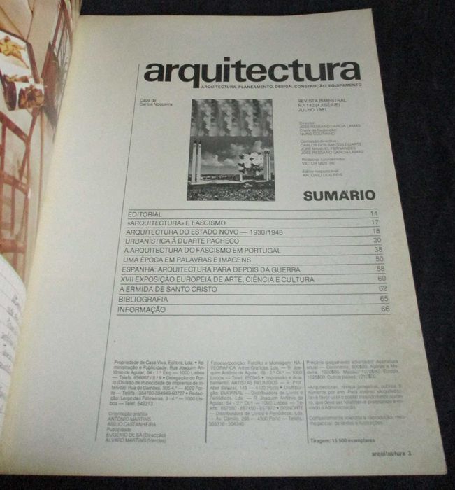 Revista Arquitectura Nº 142 Portugal / Arquitectura e Fascismo