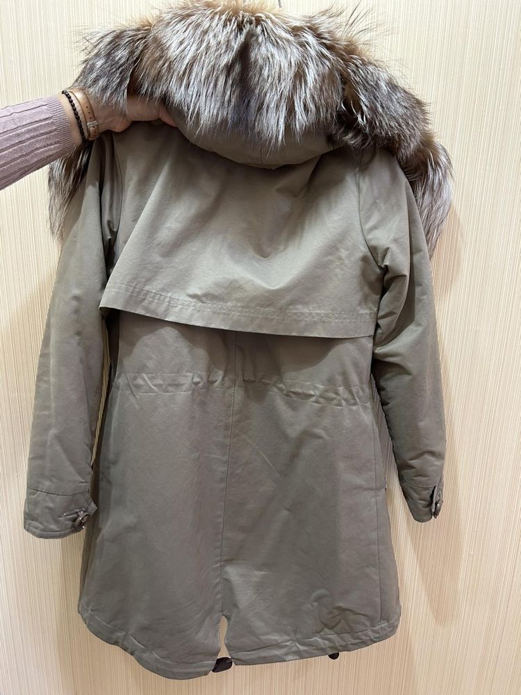 Курточка з мехом парка