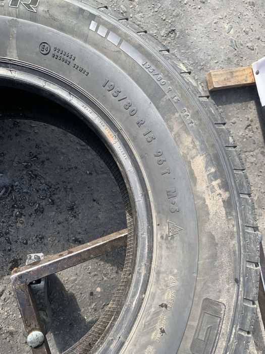 Шини 195/80 R15 пара General 6мм, зима