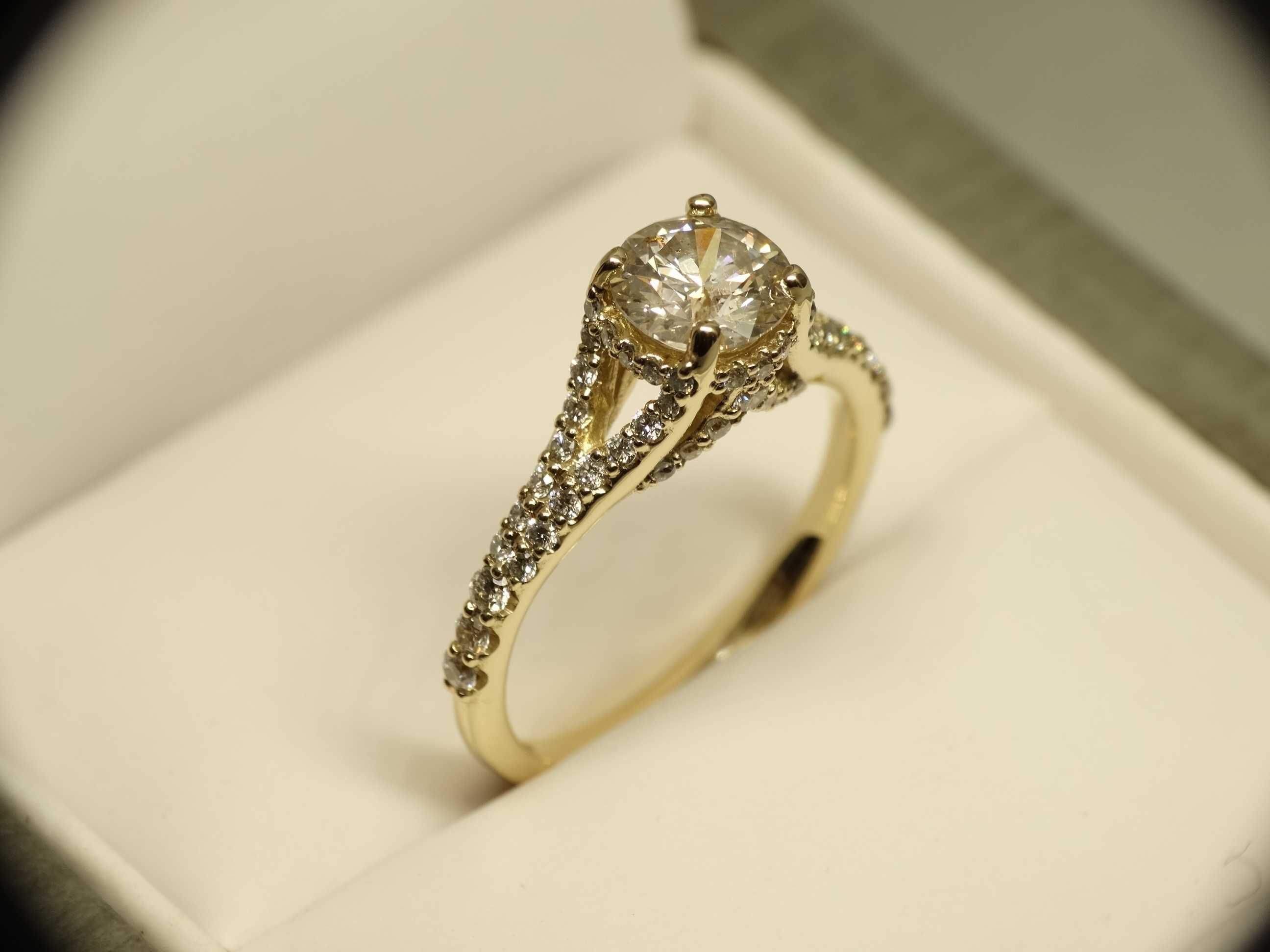 Pierścionek zaręczynowy z diamentami 1,5 CT GIA HRD