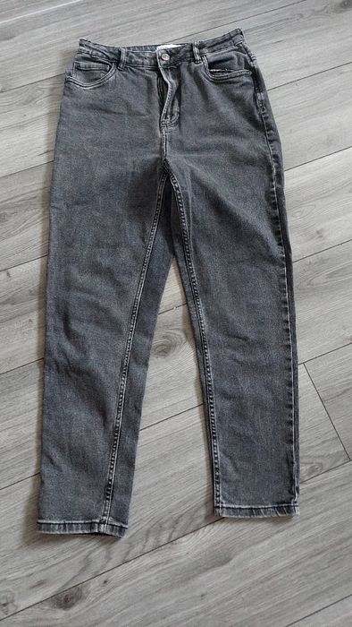 Spodnie damskie czarno szare r 42 Cropp