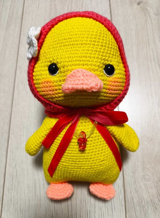 В'язане каченя, Хендмейд, 23см.