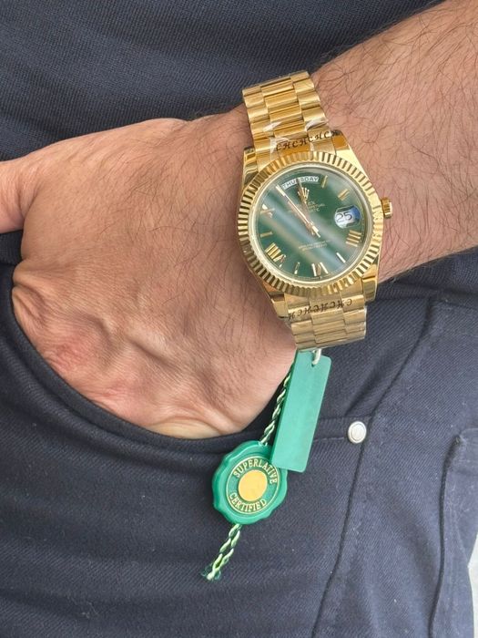 Rolex Day-Date зелёный циферблат