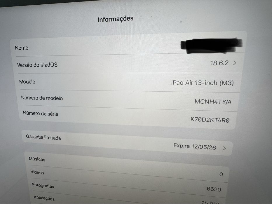 Ipad Air 13 (M3) Wi-Fi GARANTIA