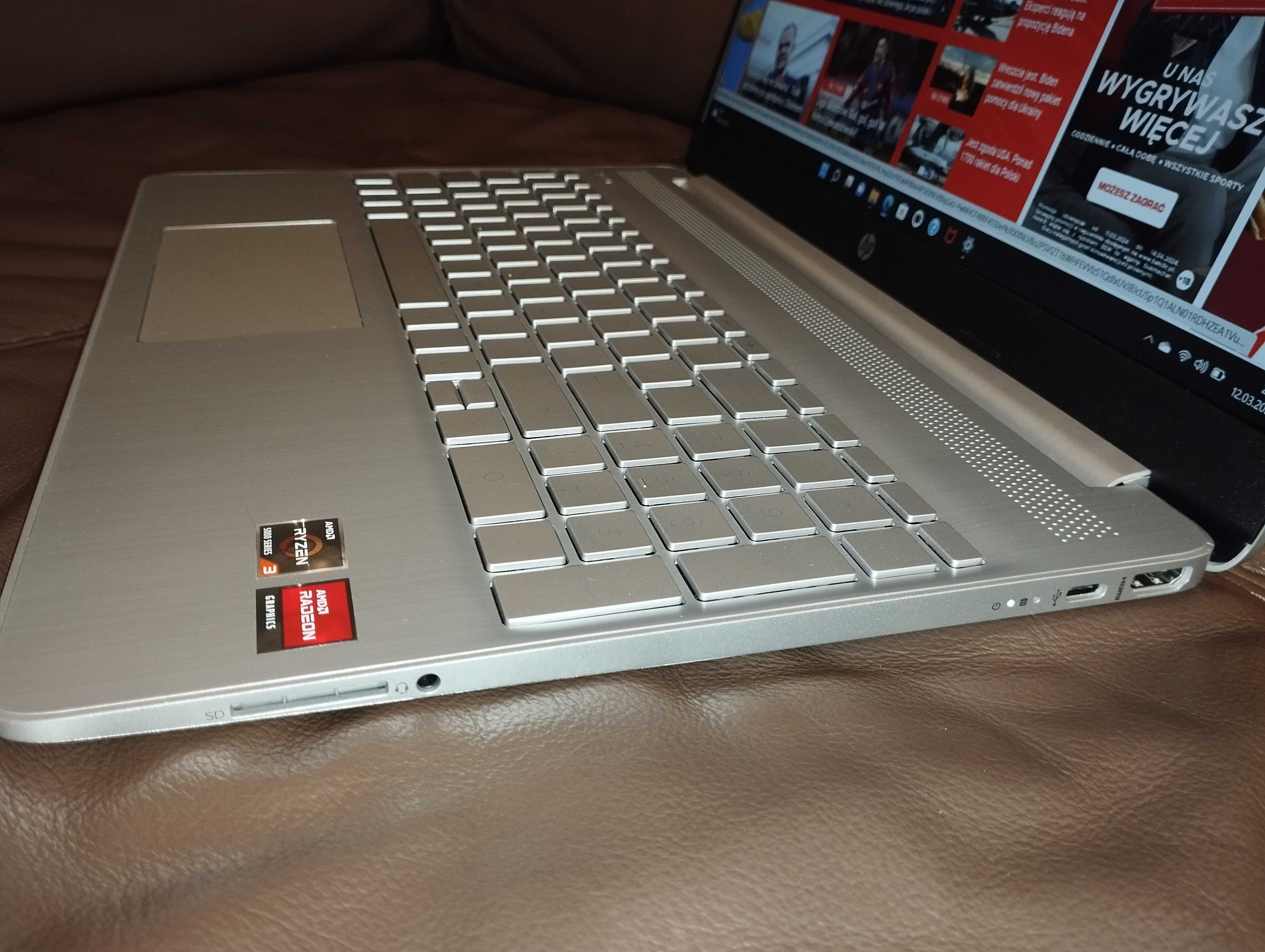 Laptop HP 15s-eq2470nw 15,6" AMD Ryzen 3 8 GB/512 GB, FHD
