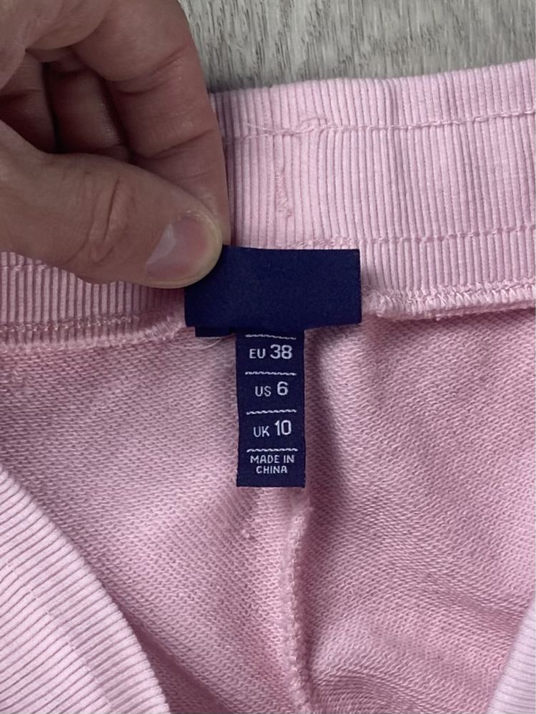 Ellesse штаны 38 размер женские спортивные на манжете розовые оригинал