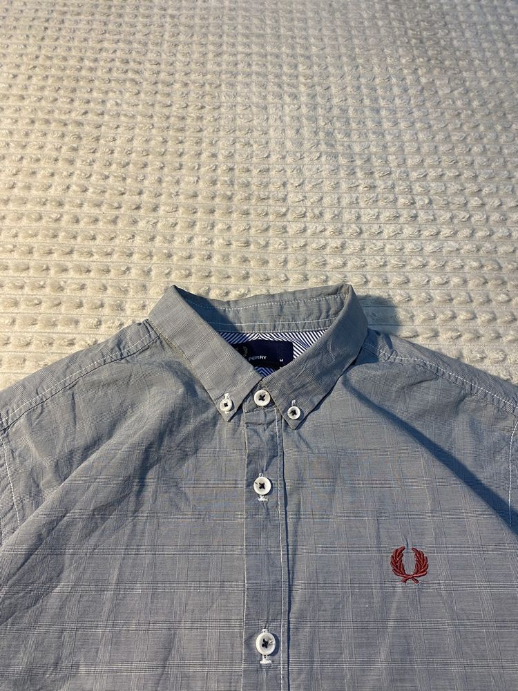 Голубая рубашка FRED PERRY | XS-S размер