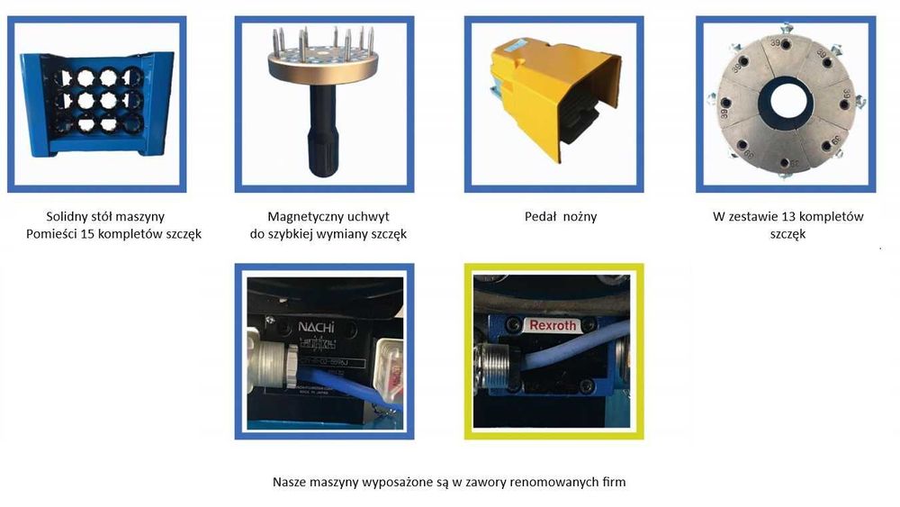 Zakuwarka do Węży hydraulicznych P32 + Przecinarka z skórowarką