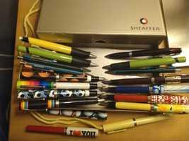 18 Conjunto lapiseiras/ canetas sheaffer
