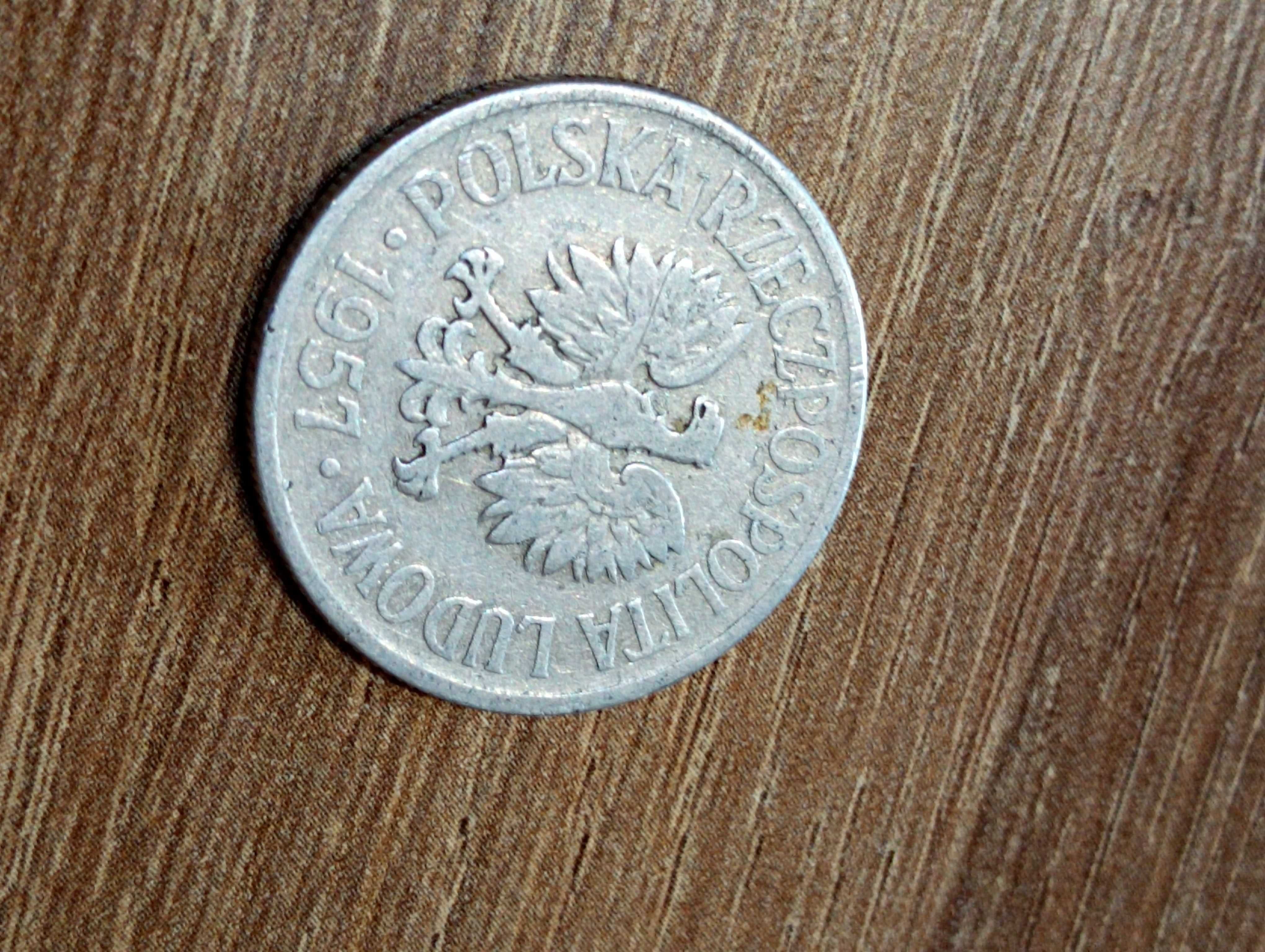 Sprzedam monete 50 gr 1957 r bzm