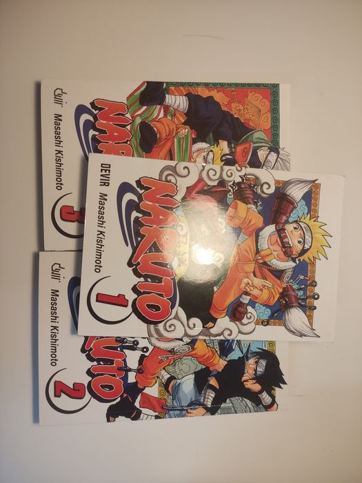 Pack 3 Volumes Naruto em Português