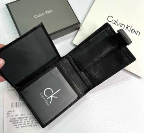Шкіра !Чоловічий брендовий портмоне на магніті Calvin Klein