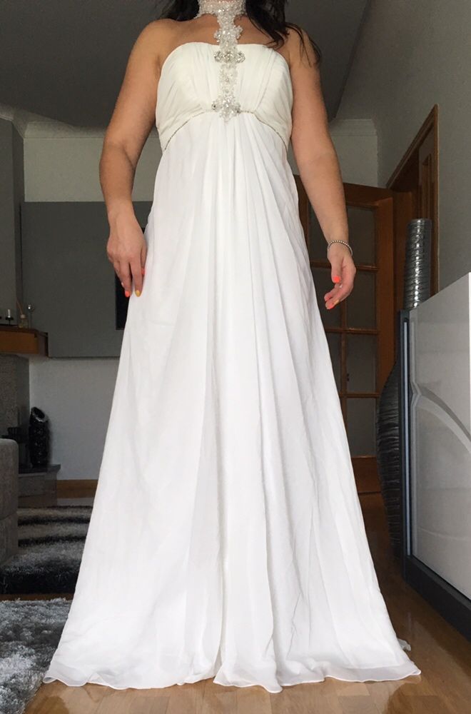 Vestido noiva com perolas