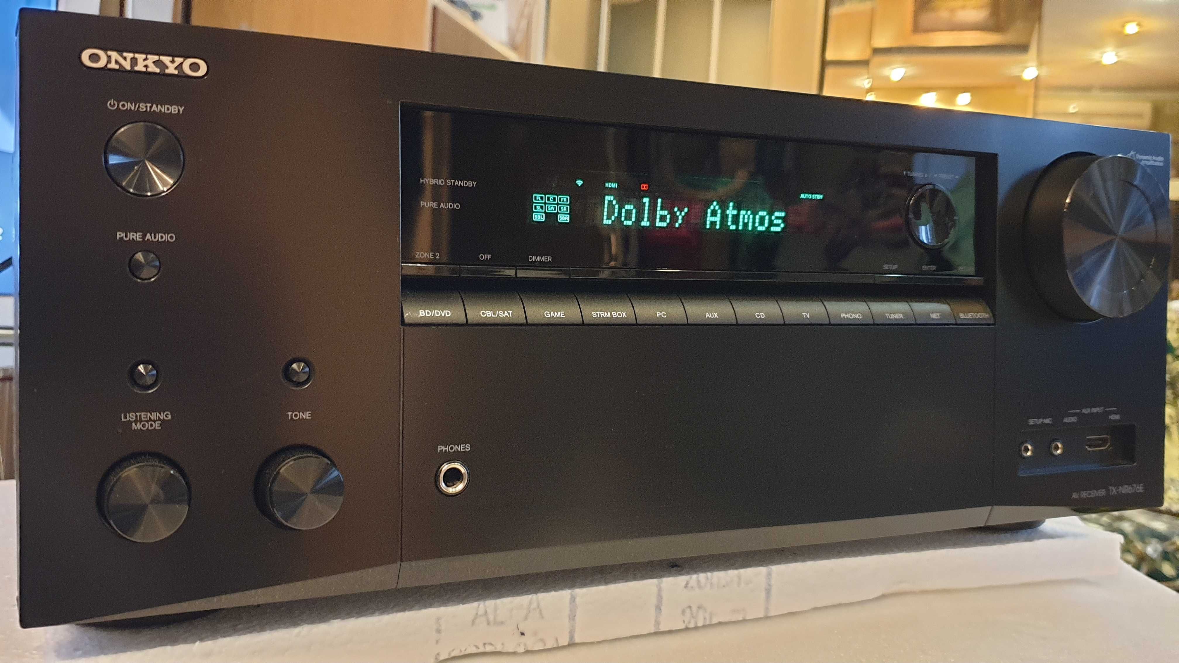 Ресивер Onkyo TX-NR676 Atmos, DTS:X,4k HDR10,3D,WiFi,BT,USB, 165W