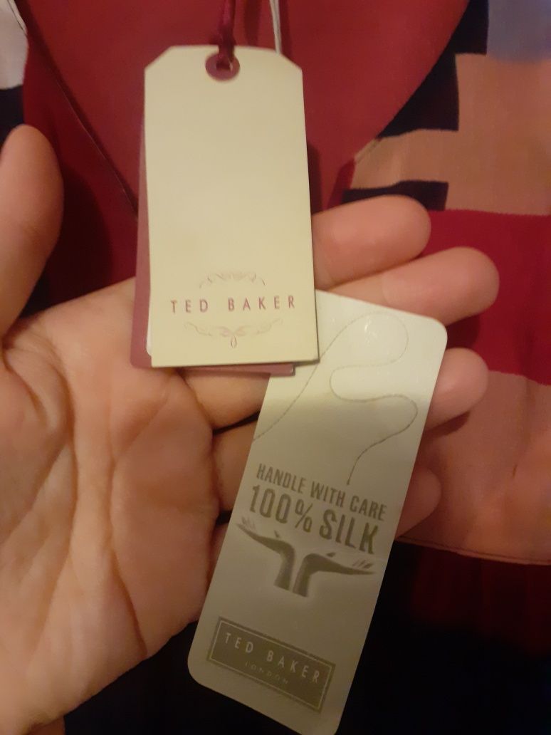 Bluzka tunika  nowa ted baker 100% silk okazja