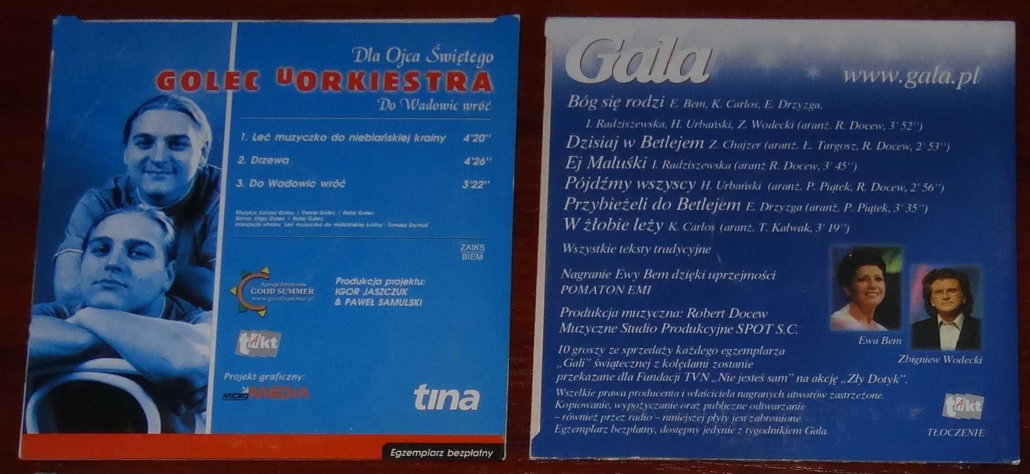 Kolędy na CD Golec Orkiestra zestaw