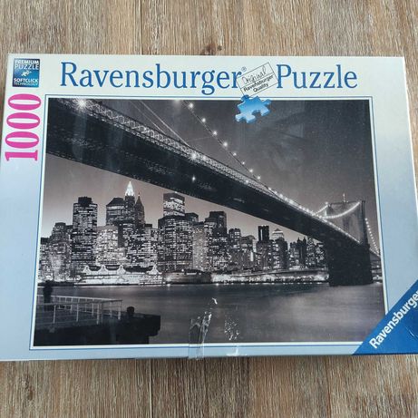 Puzzle 1000 Ravensburger Brooklyn Bridge most Brooklyn