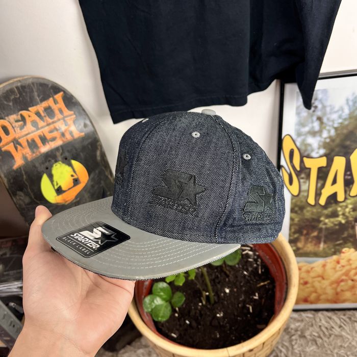 Czapka z Daszkiem Starter Reflective Denim New Era Rap Snap Back Y2k