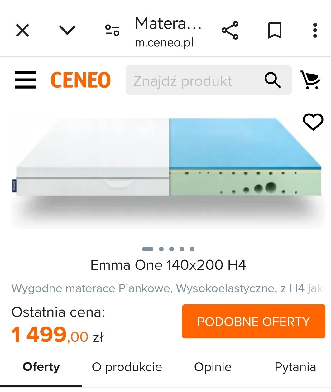 Łóżko ikea espevar 140x200 drewniane białe materac Emma stan super