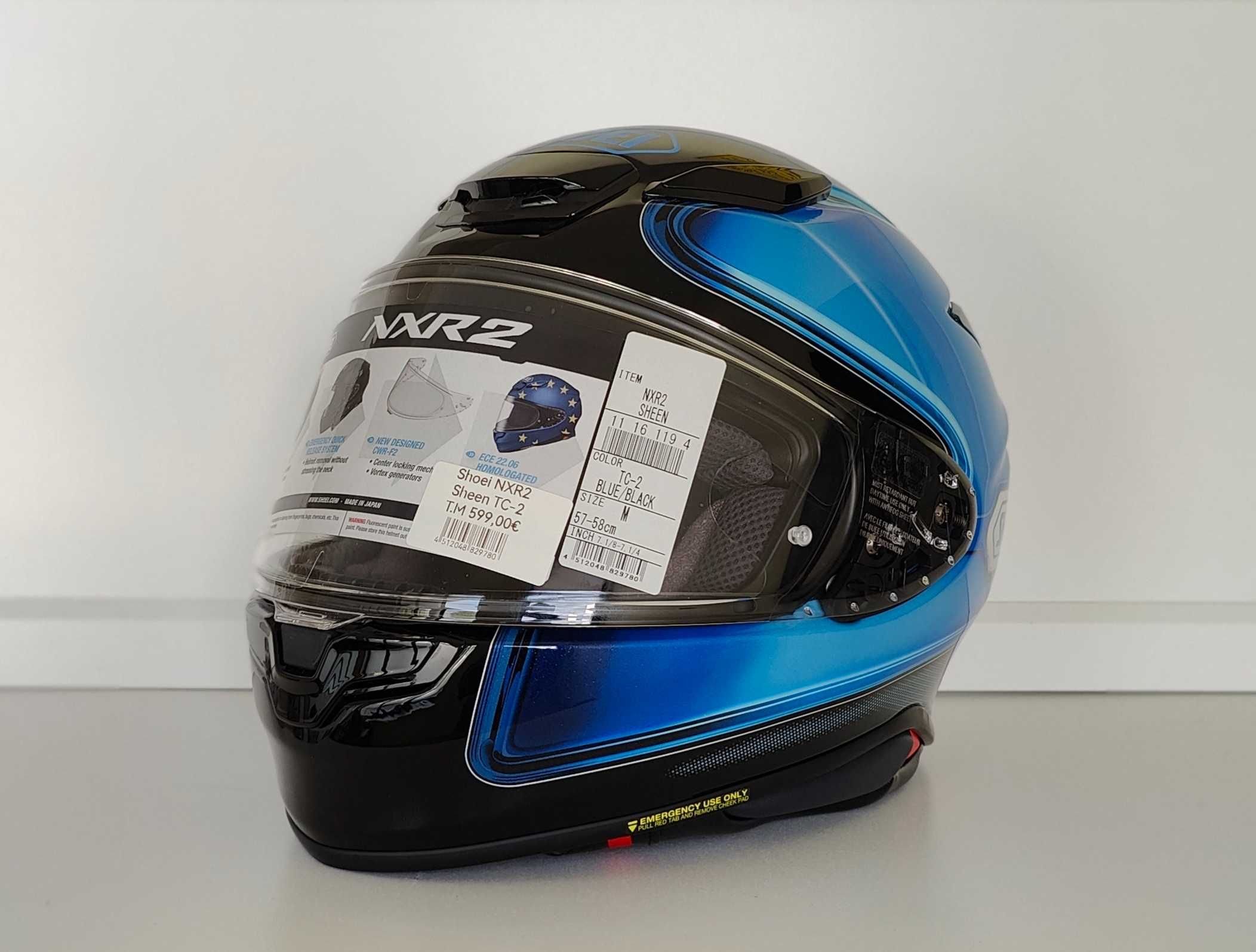 Capacetes Shoei NXR2 tamanho M