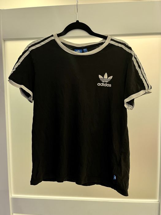 koszulka sportowa adidas czarna M 38 bawełniana