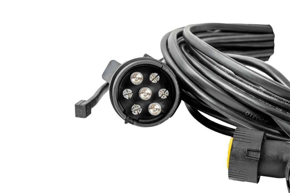 Wiązka przyczepki ASPÖCK 4,5 m wtyczka 7 PIN bajonety 2x 5 PIN