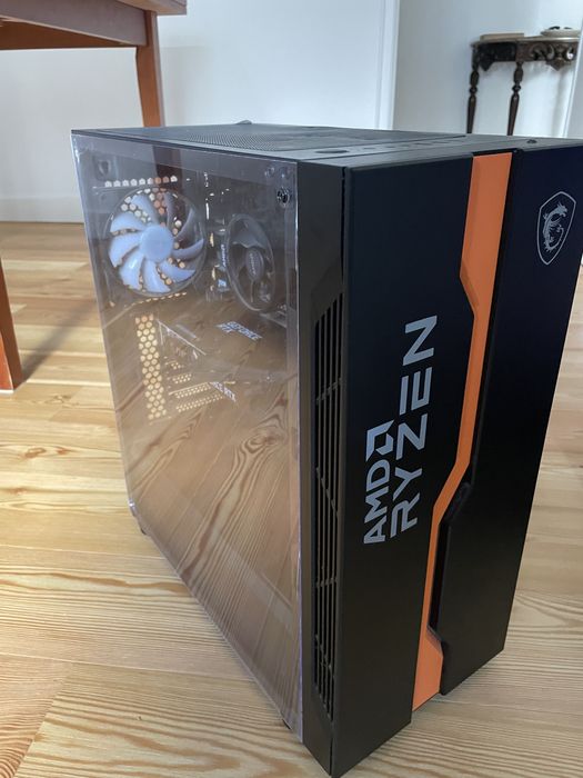Torre amd ryzen 5 3600 rtx 3050 8gb 80gb ram 512 nvme 512 ssd monitor