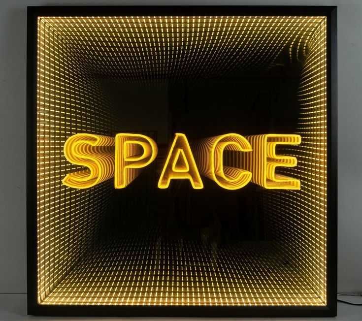 Espelho Túnel Infinito LED Personalizado – Efeito Néon 3D