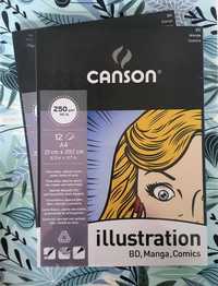 Canson Illustration A4 x2 zestaw arkusz blok papier manga komiks