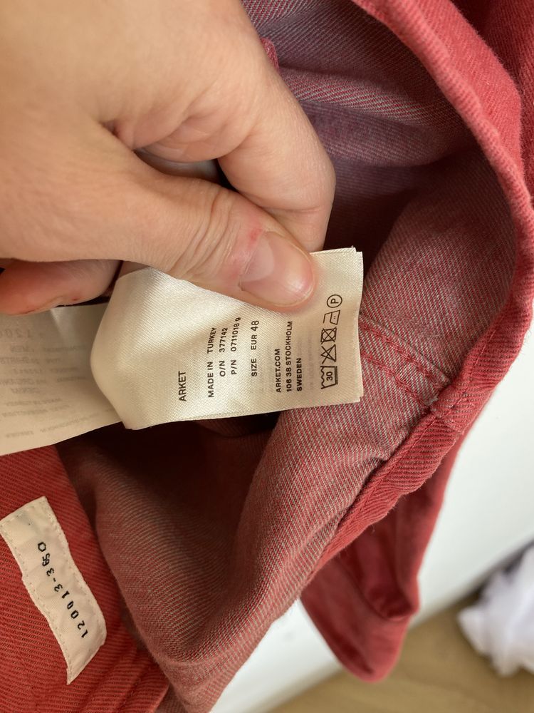 Arket ceglasta koszula unisex