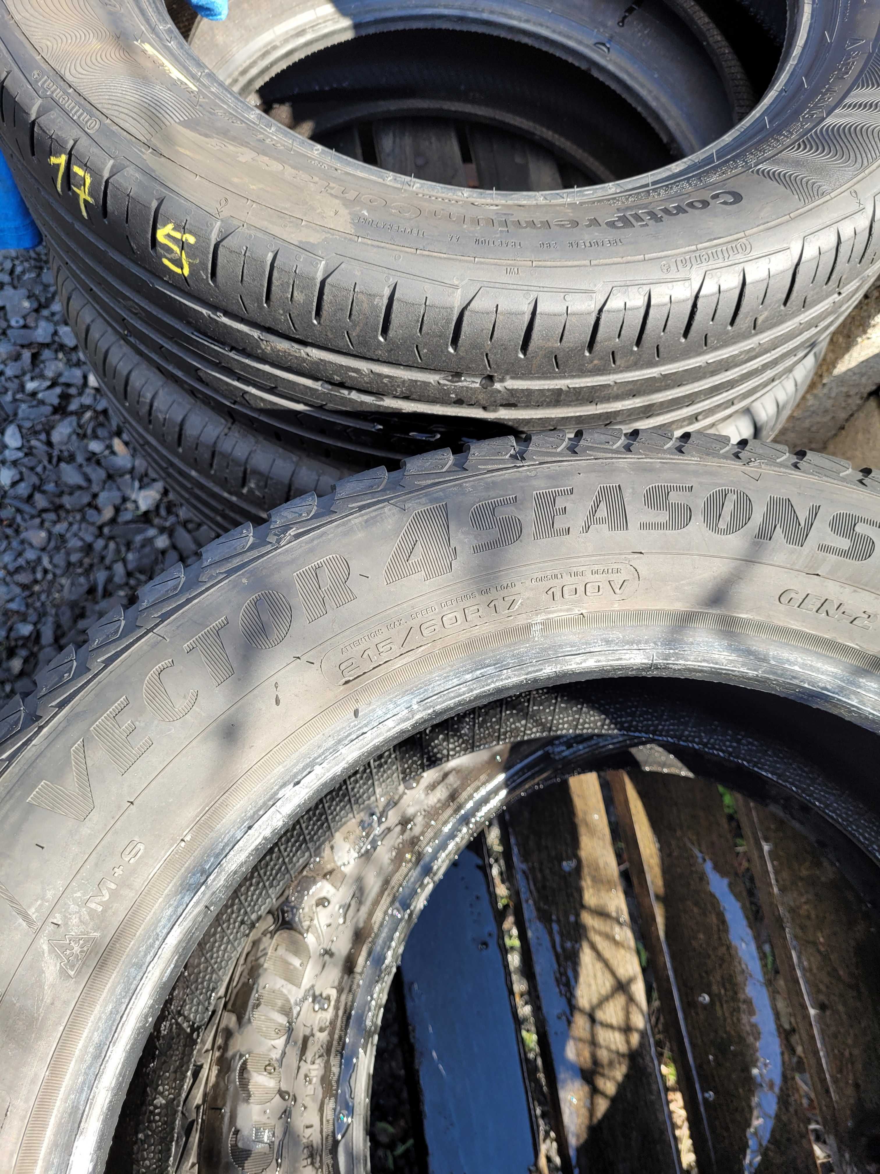 WYSYŁKA 2 Opony Wielosezonowe 215 60 r17 GoodYear Vector4Seasons 2019r