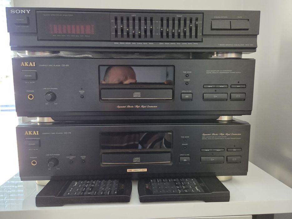 AKAI CD-79 CD79 CD-69 CD69 Pilot  2 x PCM63