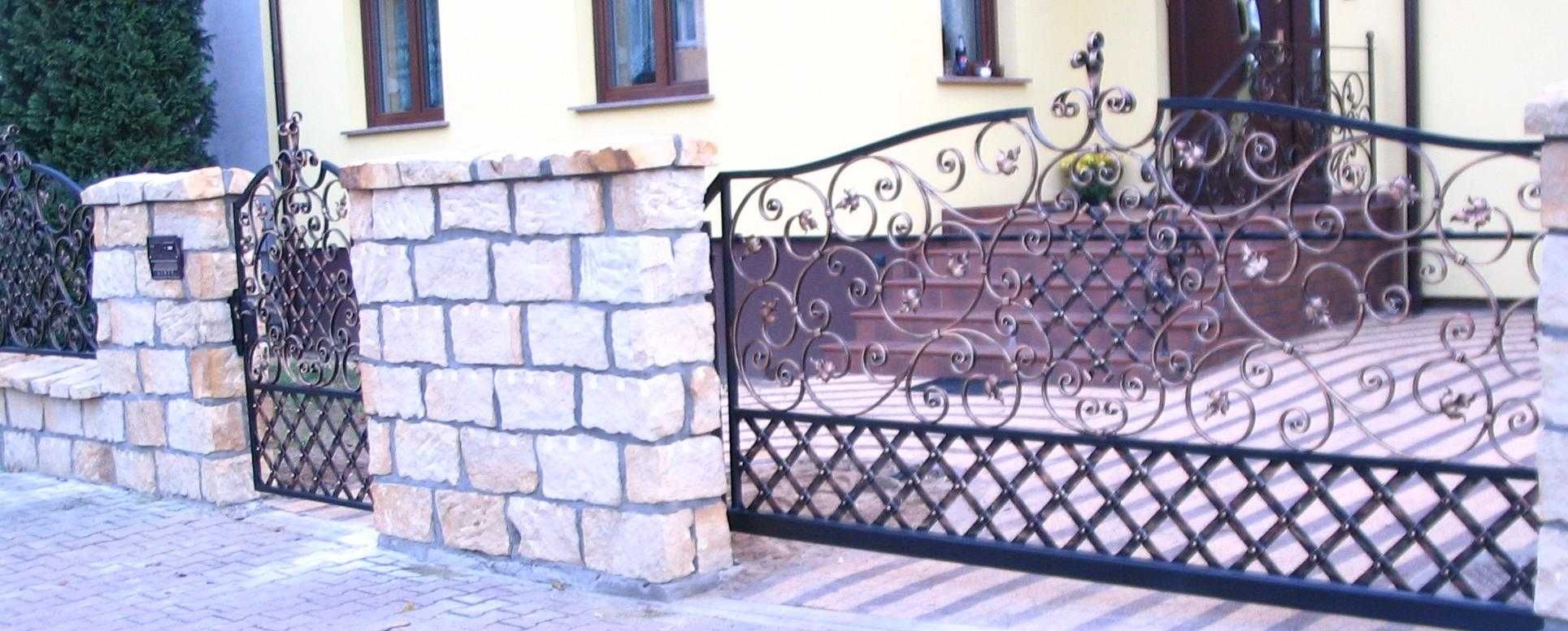 Brama kuta przesuwna  Ogrodzenie  Balustrada Balkonowa i schodowa