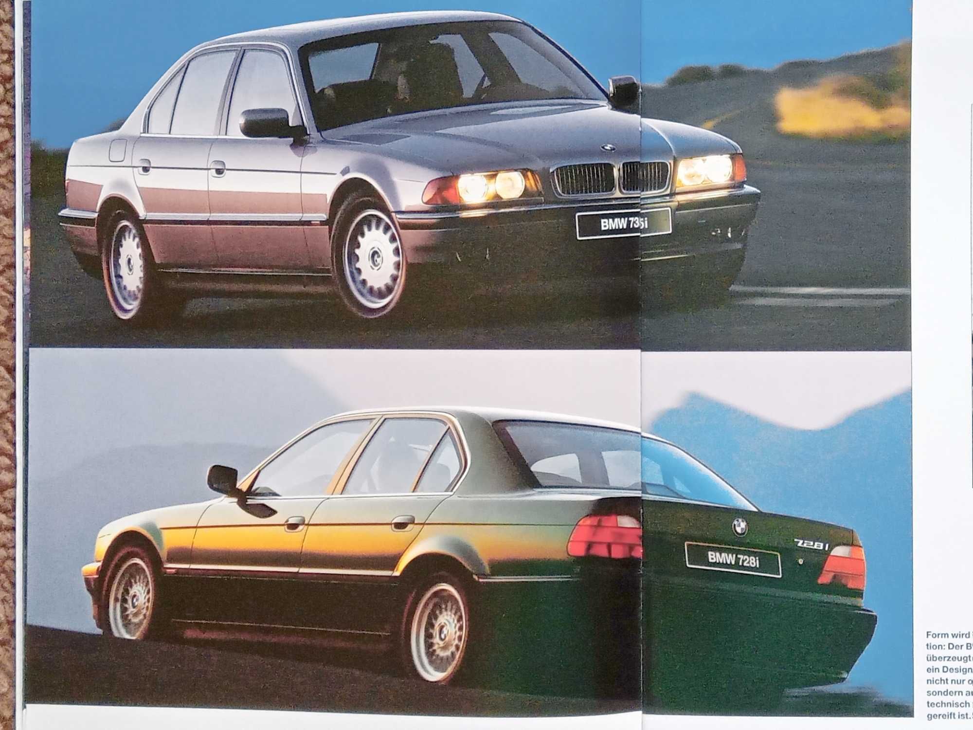 BMW 7 E38 1997 obszerny prospekt - 54 str., stan BDB- * RABATY 10% !!!