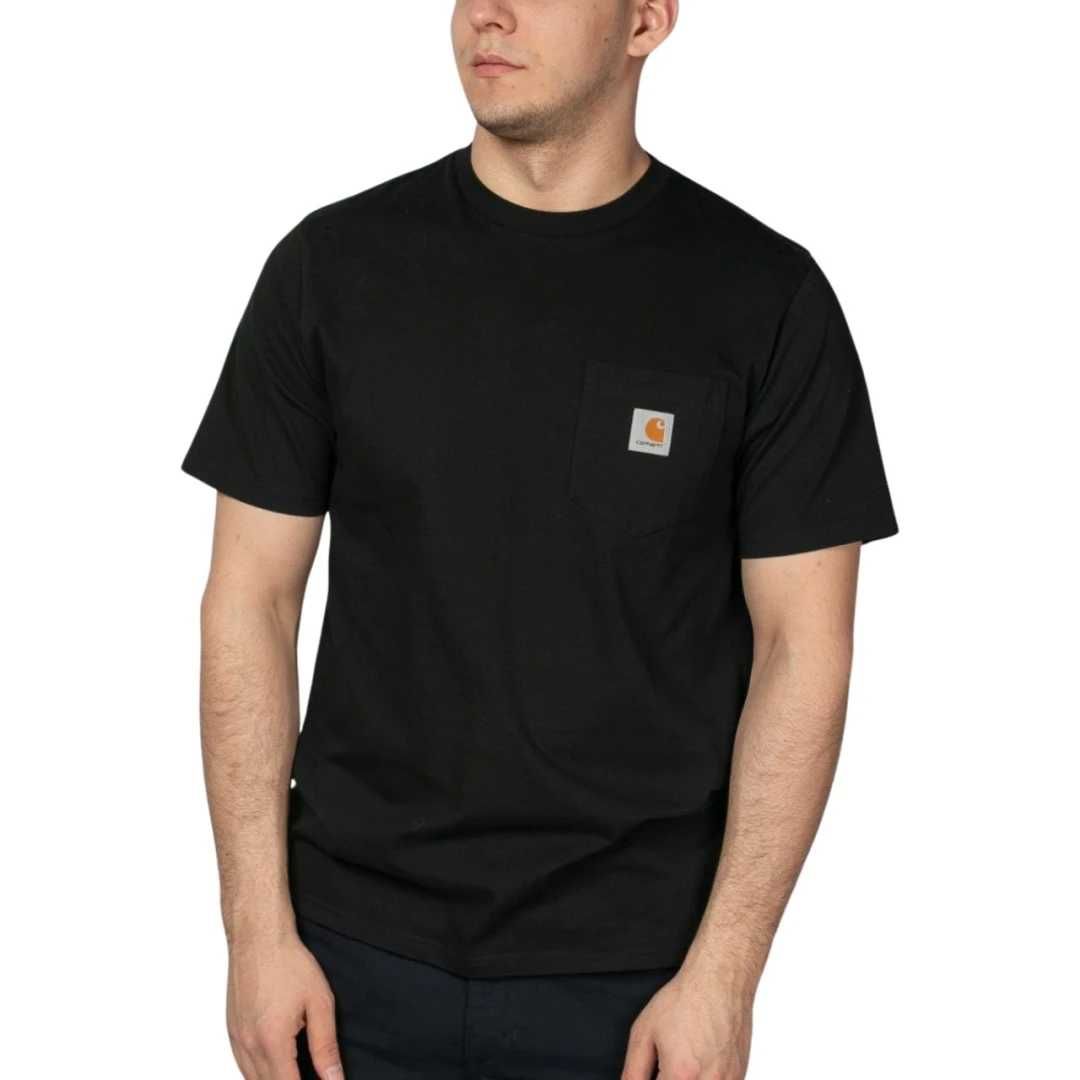 Футболка Carhartt Mens Workwear Pocket Work T-Shirt - Desert - K87-BLK