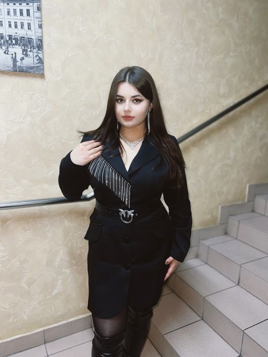 Піджак-сукня з бахромою