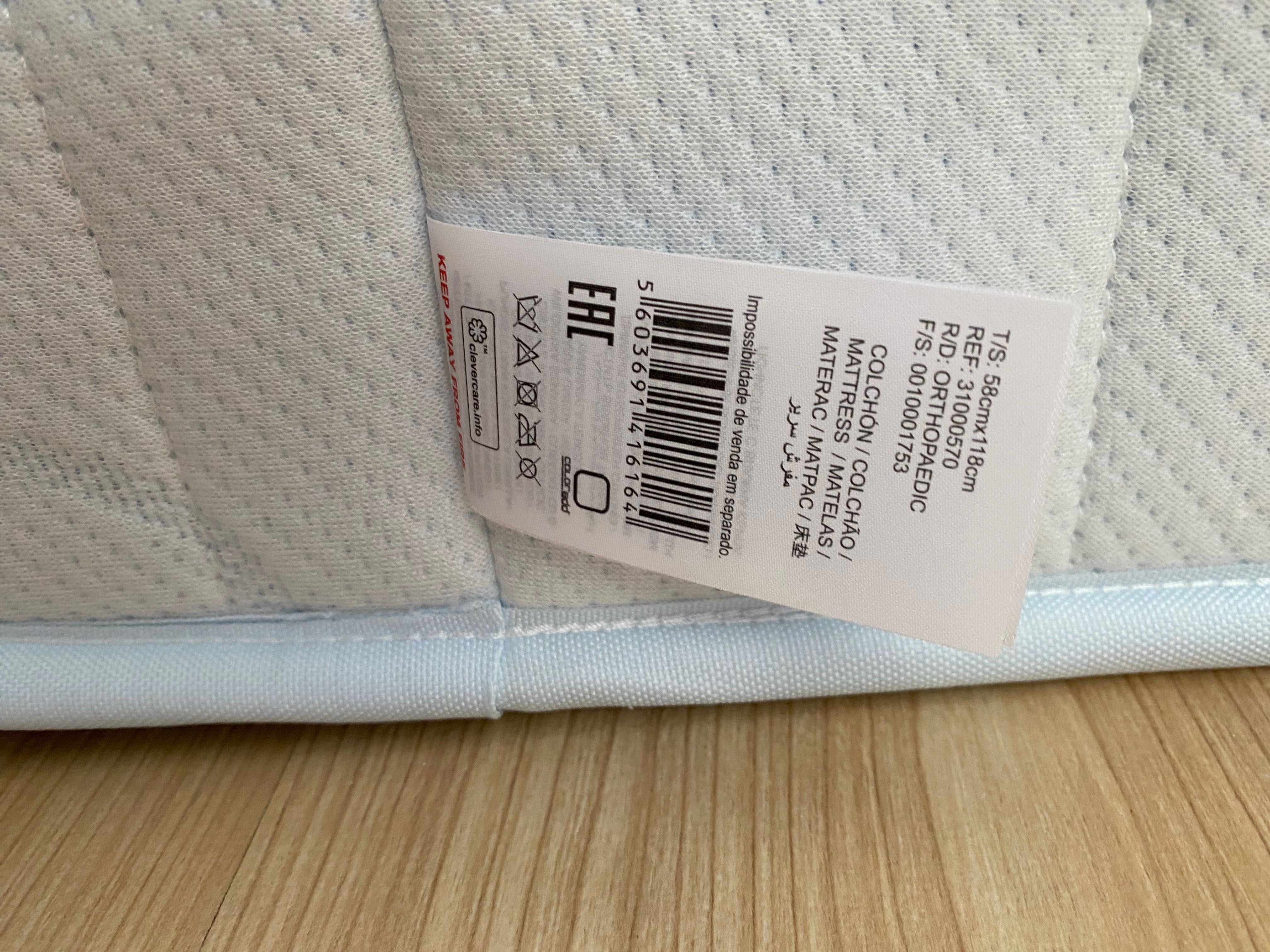 Colchão para berço/cama e resguardos COMO NOVOS!