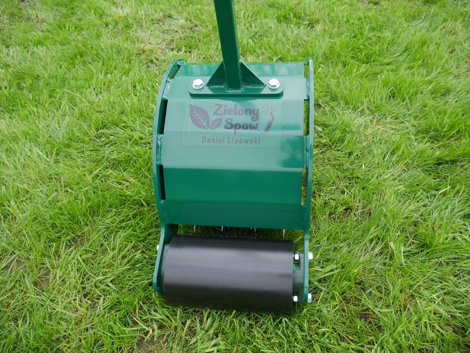 Mały Walec z kolcami Aerator do trawnika Zielony Spaw | Wysoka jakość!