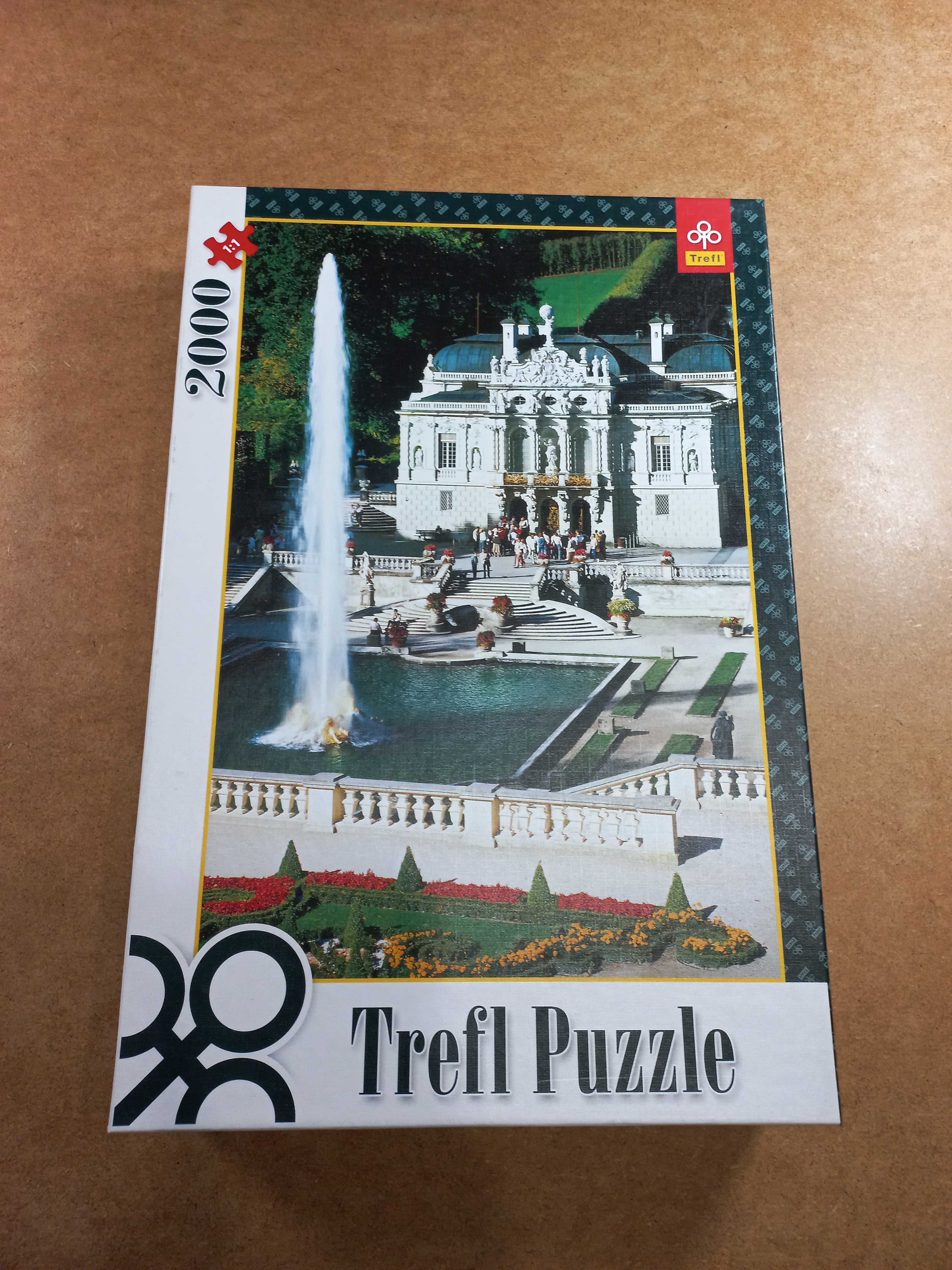 Puzzle Trefl 2000 Pałac Linderhof, Alpy Bawarskie, Niemcy